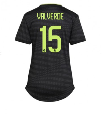 Real Madrid Federico Valverde #15 Tredjedrakt Kvinner 2022-23 Kortermet